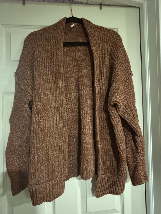 Free People Sweaters - Free People Chunky Open-Front Cardigan in Warm Brown